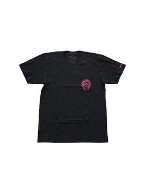 Sold Chrome Hearts Pink Horseshoe Pocket Short Sleeve T-Shirt
